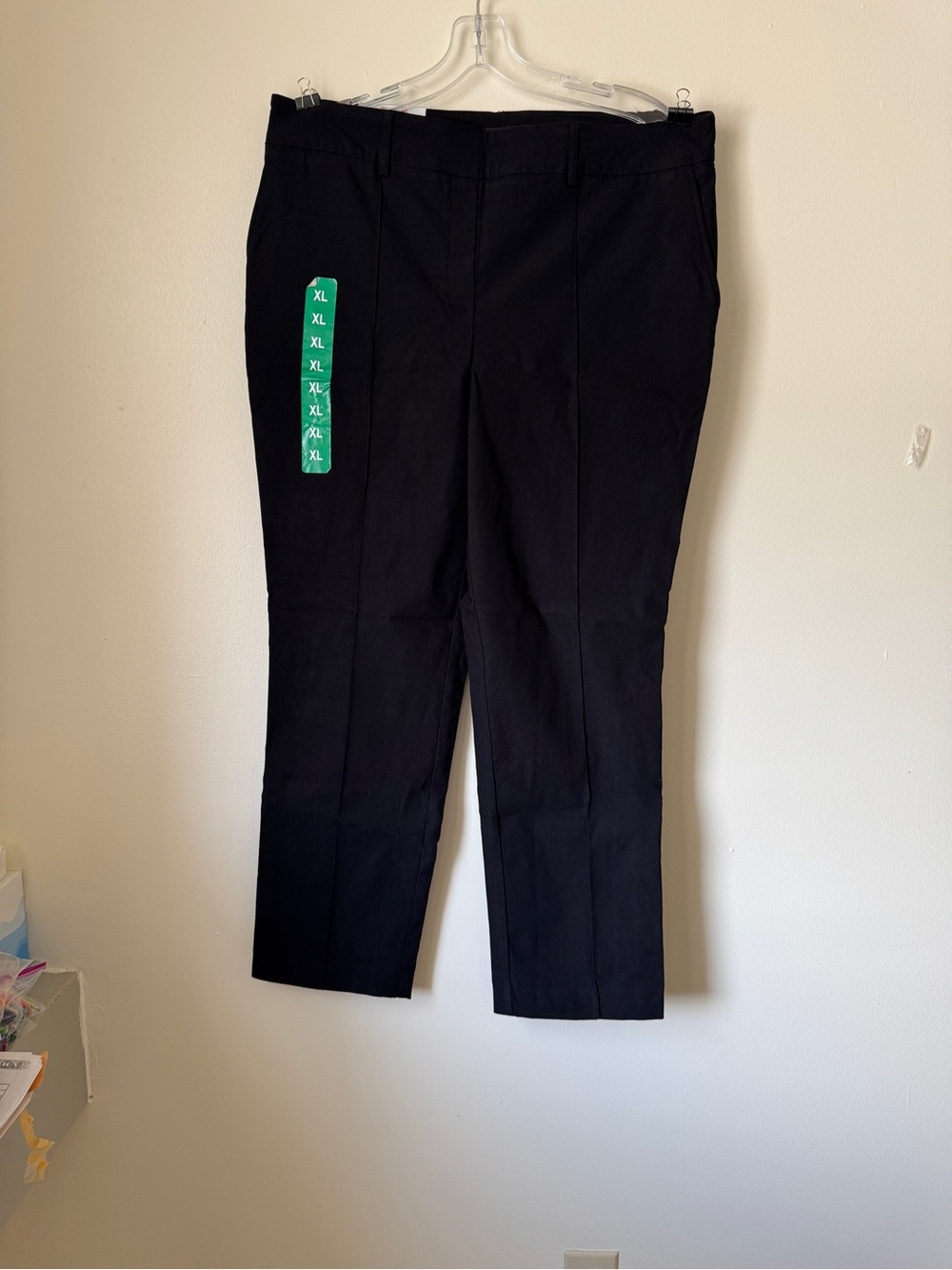 Hilary Radley Black Pull-On Pants XL NWT Tummy Control